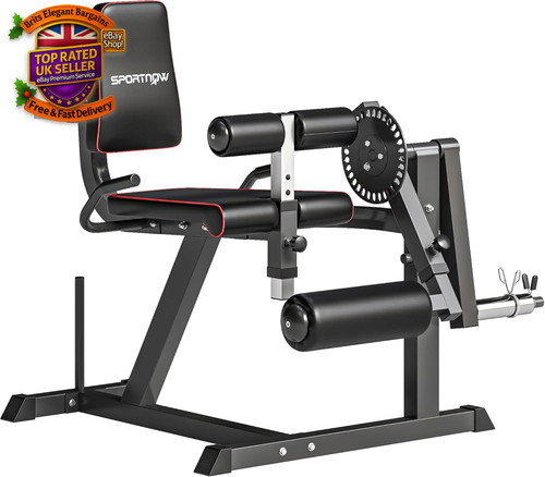 Seated leg extension and - and, curl