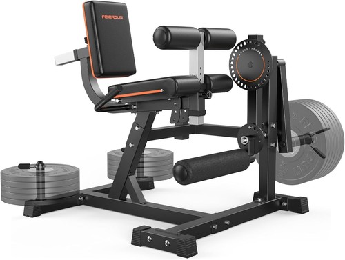 Leg extension and curl machine - and,